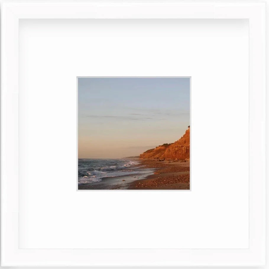 "Ditch Plains Shelfie" Shelfie framed coastal print by Lauren Marttila