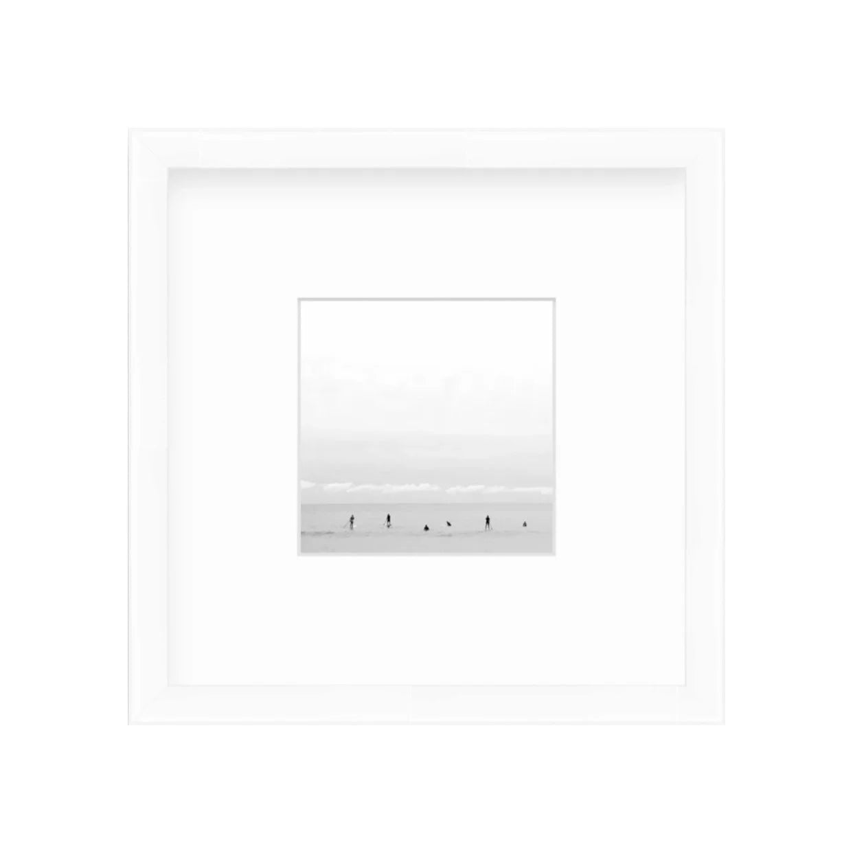 "Lineup Shelfie" Shelfie framed coastal print by Lauren Marttila