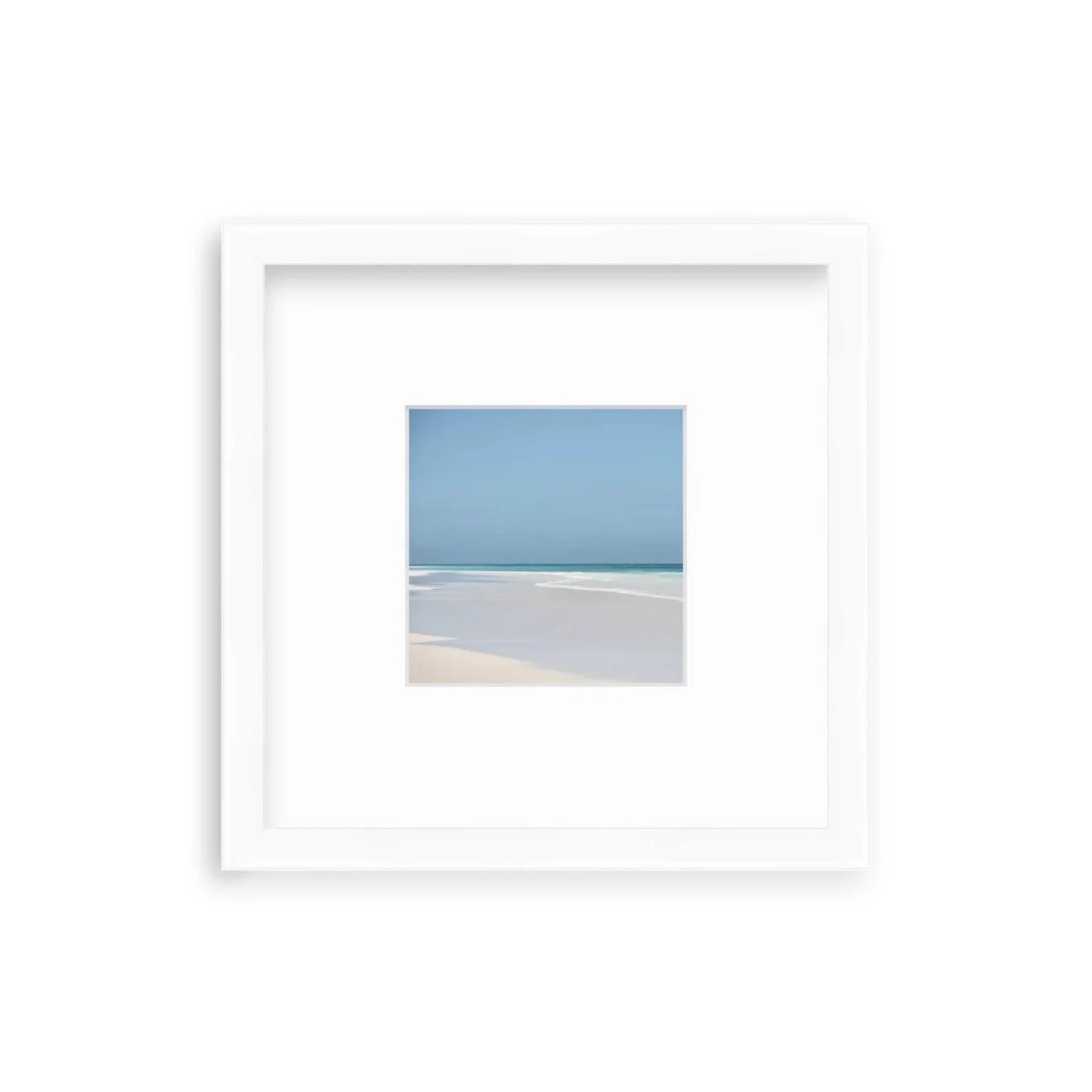 "Pink Sands Shelfie" Shelfie framed coastal print by Lauren Marttila