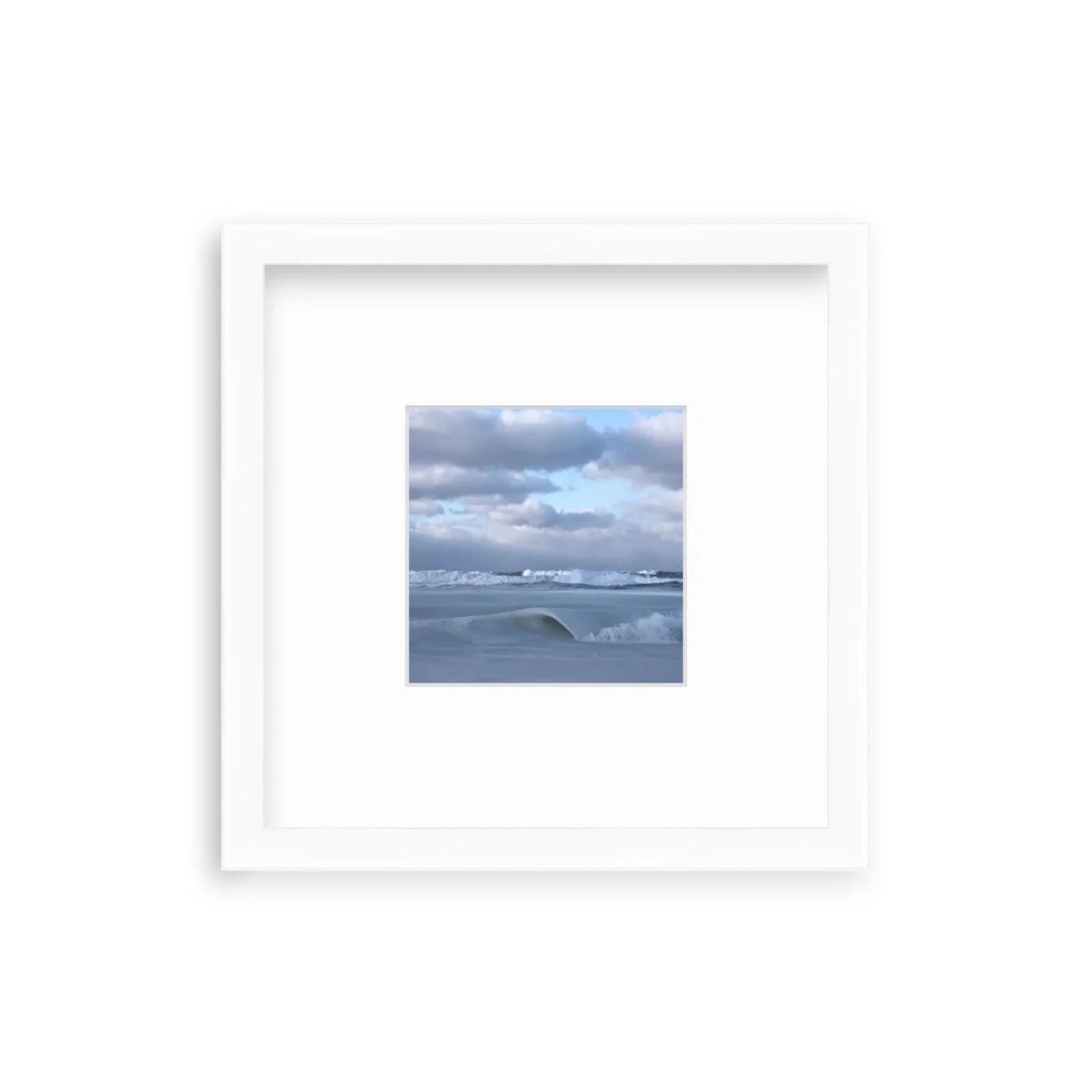 "Swirl Shelfie" Shelfie framed coastal print by Lauren Marttila