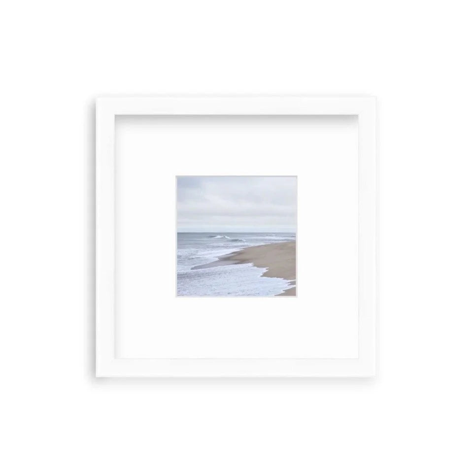 "Tranquility No. 2 Shelfie" Shelfie framed coastal print by Lauren Marttila