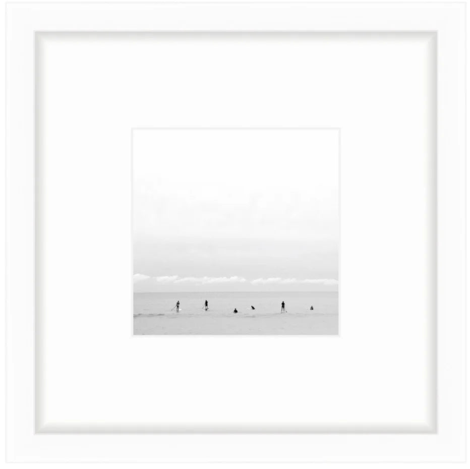 "Lineup Shelfie" Shelfie framed coastal print by Lauren Marttila