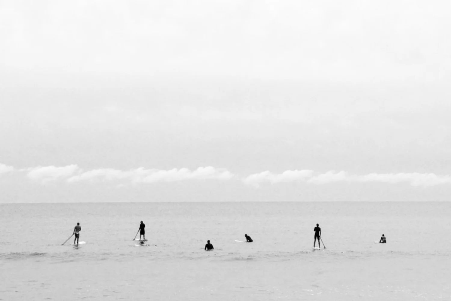 "Lineup Shelfie" Shelfie framed coastal print by Lauren Marttila