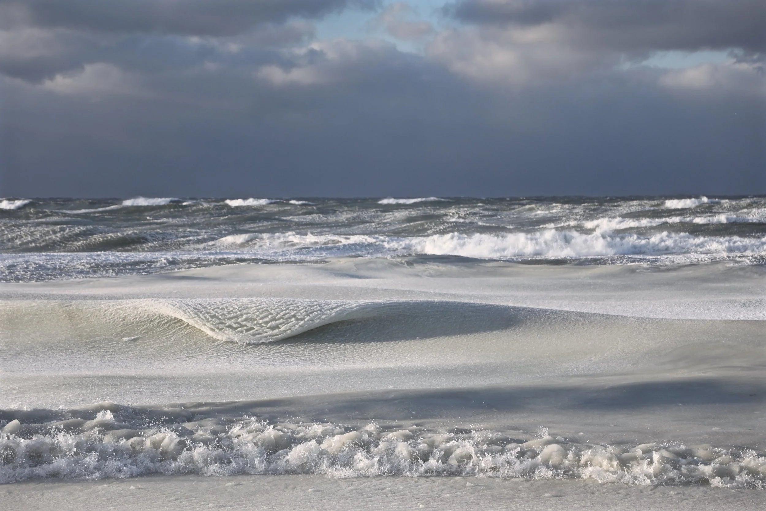 "Powdered Sugar Shelfie" Shelfie framed coastal print by Lauren Marttila