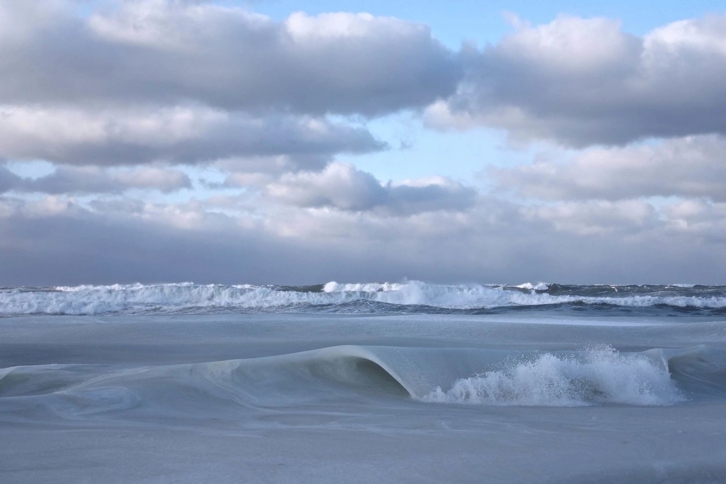 "Swirl Shelfie" Shelfie framed coastal print by Lauren Marttila