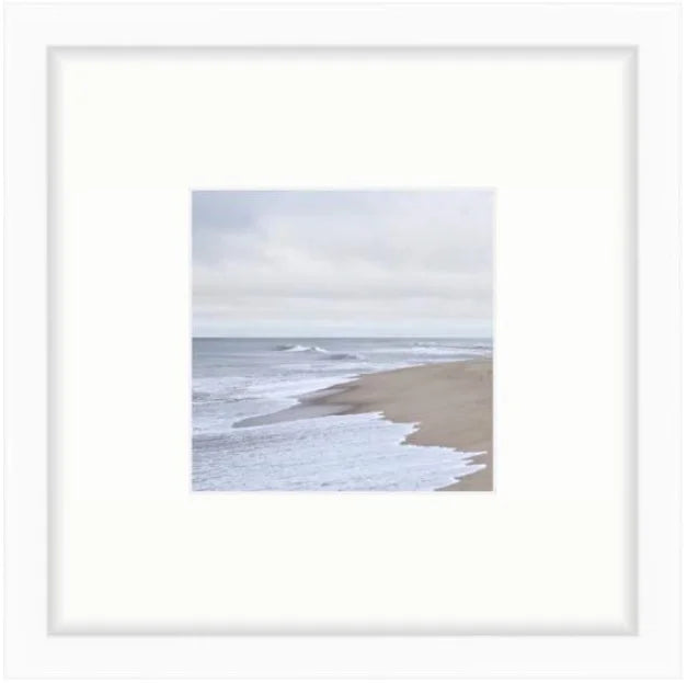 "Tranquility No. 2 Shelfie" Shelfie framed coastal print by Lauren Marttila