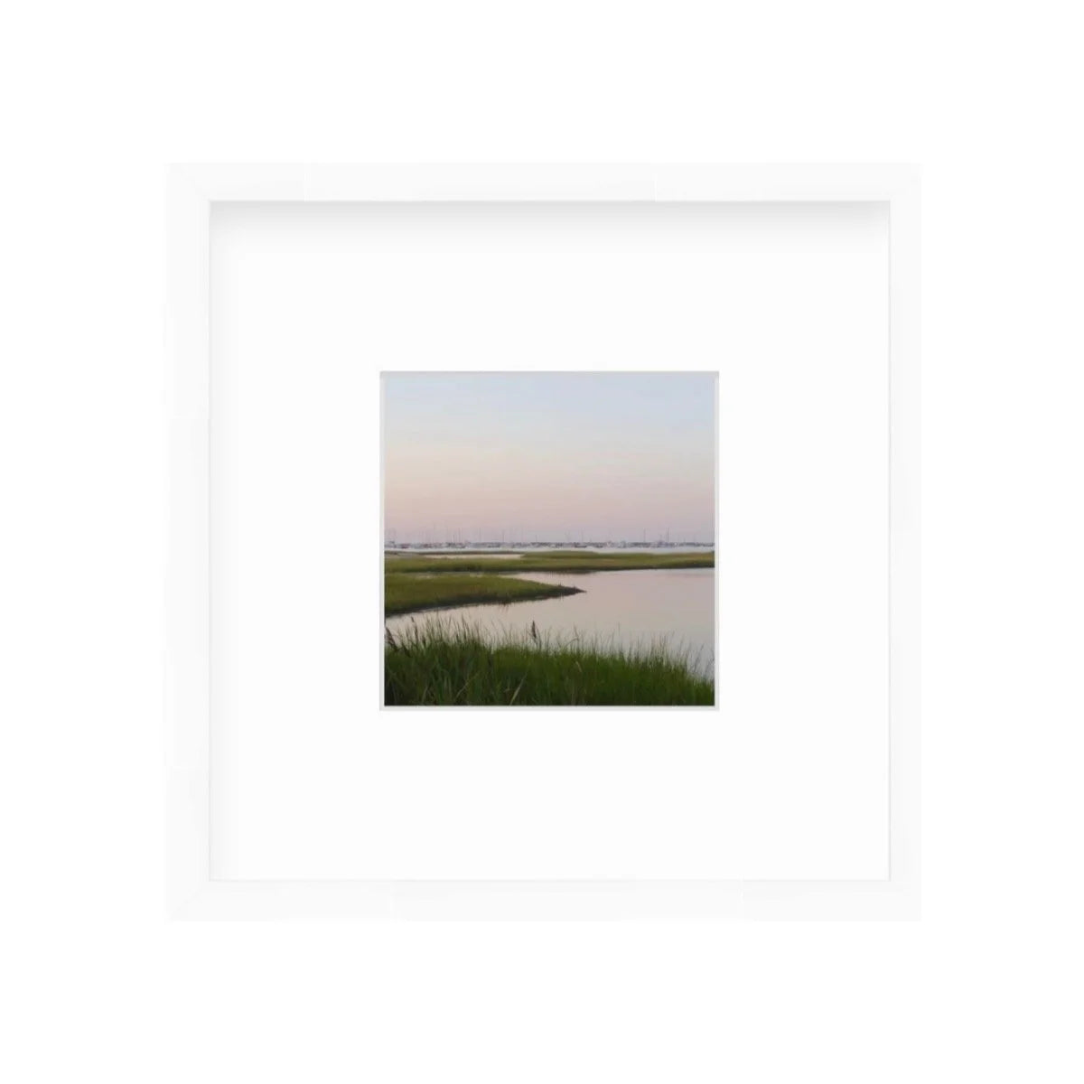 "Coastal Living Shelfie" Shelfie framed coastal print by Lauren Marttila