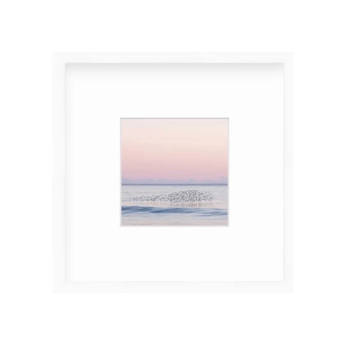 "Flock Shelfie" Shelfie framed coastal print by Lauren Marttila