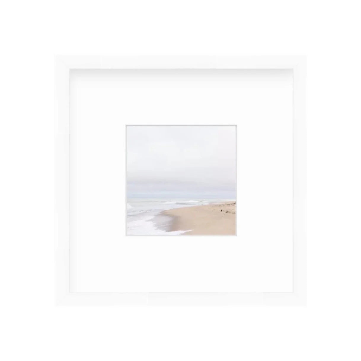 "Tranquility Shelfie" Shelfie framed coastal print by Lauren Marttila